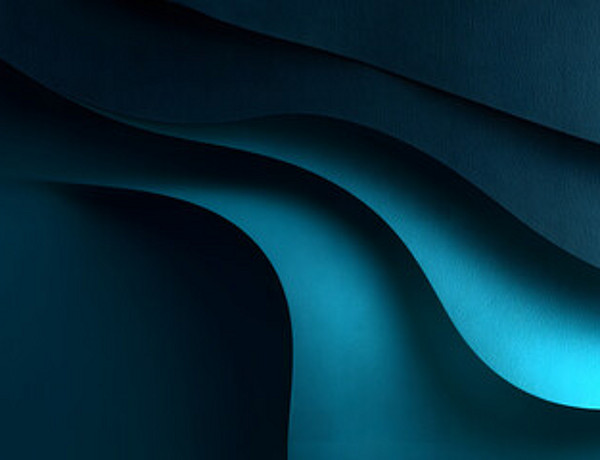 schwarzer Hintergrund mit petrolfarbenem Licht